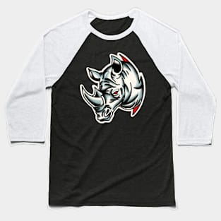 rhino traditional tattoo Baseball T-Shirt